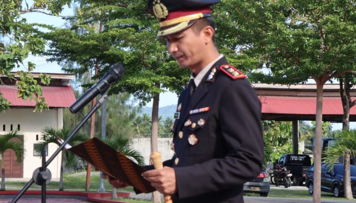 Pimpin Upacara Hari Lahir Pancasila, Kapolres Touna: Pancasila adalah Bintang Penuntun Bangsa