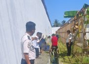 Deteksi Dini Kamtib, Lapas Ampana Bersama WBP Bersihkan Area Kontrol Pagar Brandgang