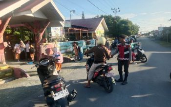 Strong Point Pagi Hari, Polisi Hadir Berikan Rasa Aman bagi Pengguna Jalan di Touna