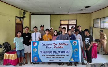 Cegah Narkoba Sejak Dini, Polsek Una-Una Berikan Penyuluhan bagi Remaja di Desa Lembanya