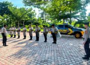Asah Kesiapsiagaan, Kasat Samapta Polres Touna Pimpin Latihan Pengendalian Massa