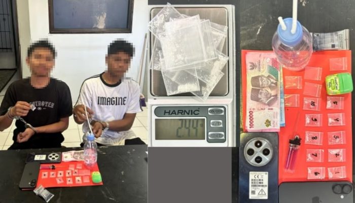 Dua Pemuda di Touna Ditangkap, Polisi Amankan Sabu 2,44 Gram