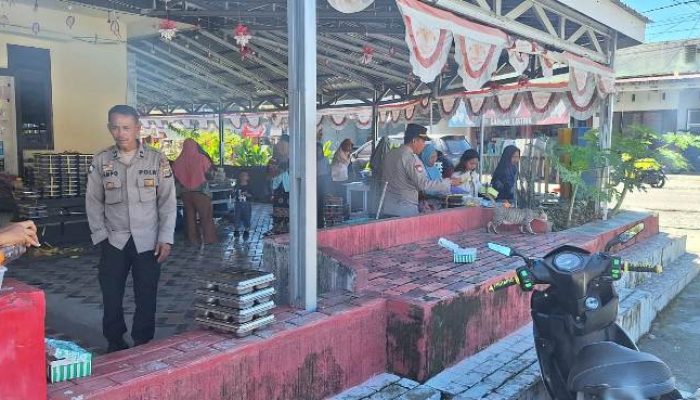 Kasat Binmas Polres Touna Pantau Penyaluran MBG untuk Ibu Hamil, Menyusui dan Balita di Dondo Barat