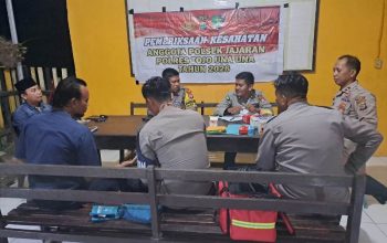 Jaga Kebugaran Anggota, Polsek Wakep Gelar Pemeriksaan Kesehatan Rutin