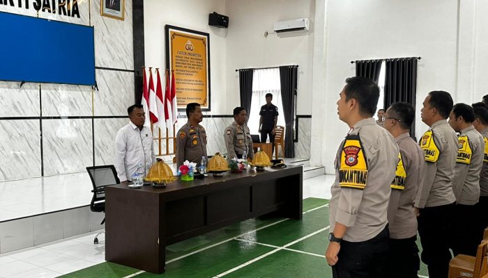 Wakapolres Tojo Una-Una Tekankan Peran Bhabinkamtibmas sebagai Garda Terdepan Penjaga Kamtibmas