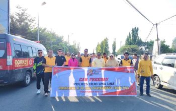 Peringati Hari Bhayangkara ke-80 dan HUT IBI ke-75, Polres Tojo Una Una Gelar Aksi Sosial dan Olahraga Bersama