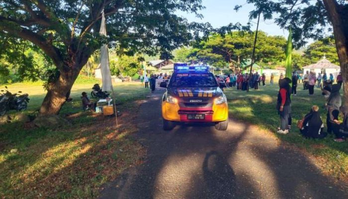 Kapolsek Ampana Tete Pastikan Jalan Santai HUT Kecamatan ke-61 dan Hari Bhayangkara ke-80 Berjalan Aman dan Lancar