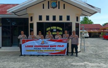 Hari Bhayangkara ke-80, Tim Penilai Polres Touna Tinjau Kebersihan Satker dan Asrama Polsek