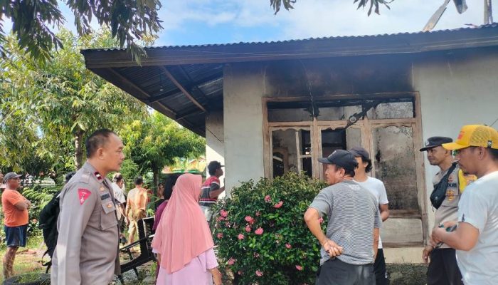 Polres Touna Amankan Pria yang Diduga Bakar Rumah Ayahnya di Bailo