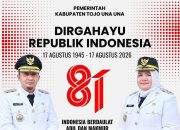 Bupati dan Wakil Bupati Touna Mengucapakan Dirgahayu RI Ke-81