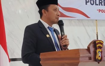 Hadiri Upacara dan Syukuran Hari Bhayangkara ke-80, Bupati Ilham Lawidu Apresiasi Dedikasi Jajaran Polres Touna Jaga Kamtibmas