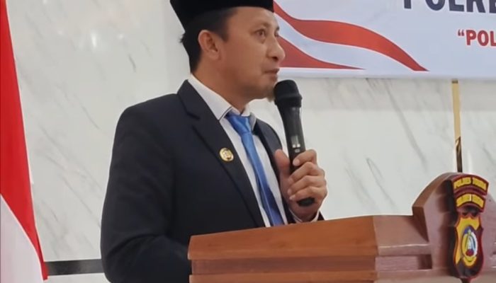 Hadiri Upacara dan Syukuran Hari Bhayangkara ke-80, Bupati Ilham Lawidu Apresiasi Dedikasi Jajaran Polres Touna Jaga Kamtibmas