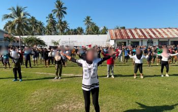 Jaga Kebugaran Tubuh, Lapas Ampana Gelar Senam Jumat Pagi
