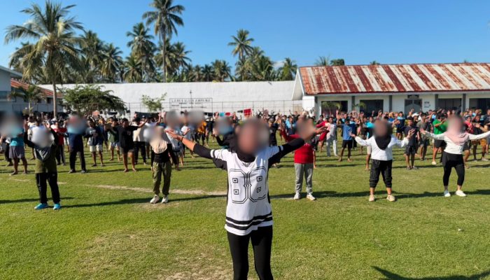 Jaga Kebugaran Tubuh, Lapas Ampana Gelar Senam Jumat Pagi