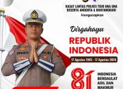 Kasat Lantas Polres Touna beserta Anggota dan Bhayangkari Mengucapkan Dirgahayu Ke-81 RI