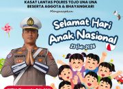Kasat Lantas Polres Touna Mengucapkan Selamat Hari Anak Nasional 2026