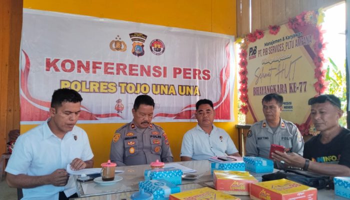 Polisi Berhasil Ungkap Kasus Pencurian di Kantor PKK Touna, 4 Tersangka Diamankan