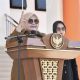 Wabup Touna, Hj. Surya saat memberikan arahan pada apel pagi bersama