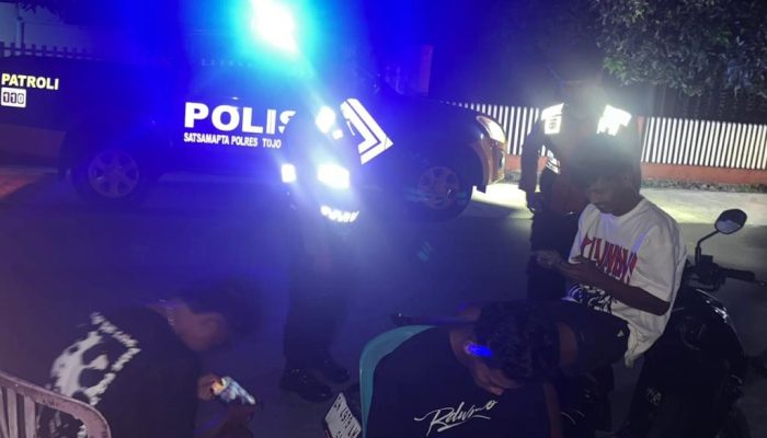 Satsamapta Polres Touna Gencarkan Patroli Malam, Warga Kian Merasa Aman