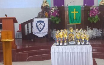 Minggu Kasih, Kapolsek Ampana Kota Sampaikan Pesan Kamtibmas kepada Jemaat GKST
