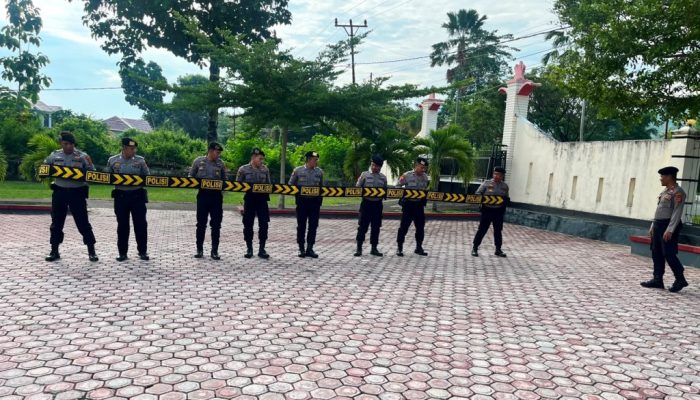 AKP Maryanto Pimpin Latihan Dalmas Sat Samapta Polres Touna