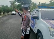 Blue Light Patrol Satlantas Touna Jaga Kamseltibcarlantas di Kota Ampana