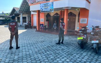 Wujud Kehadiran Polri, Polres Touna Monitoring Ibadah Minggu di Sejumlah Gereja
