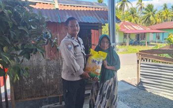 Gerakan Pangan Murah Polres Touna, Ratusan Kg Beras dan Minyak Diserbu Warga