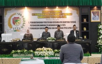 DPRD Touna Gelar Rapat Paripurna Penandatanganan Ranperda APBD 2025 dan KUA-PPAS 2027