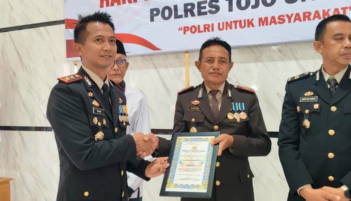 Polsek Ampana Tete Sabet Juara I Kebersihan, Ketahanan Pangan dan Pos Kamling