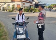 Satlantas Polres Tojo Una-Una Gelar Strong Point Pagi, Warga Diimbau Tertib Berlalu Lintas