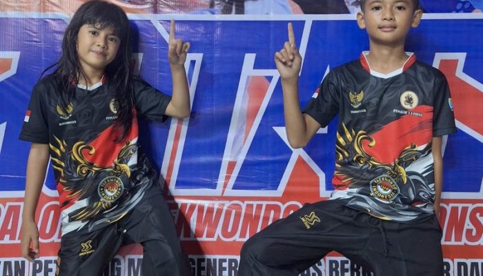 Abra dan Movica, Kakak Beradik Raih Medali Emas di Open Banggai Taekwondo Championship 2026