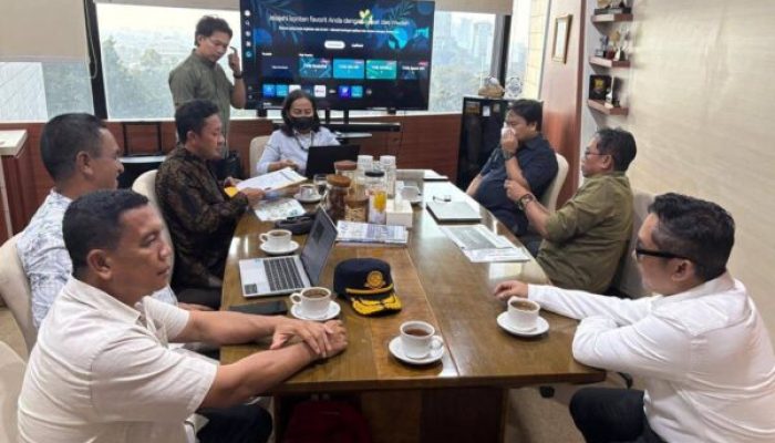 Bupati Ilham Lawidu Audiensi dengan Kementerian Perhubungan Bahas Rencana Pembangunan Pelabuhan Ferry Lebiti