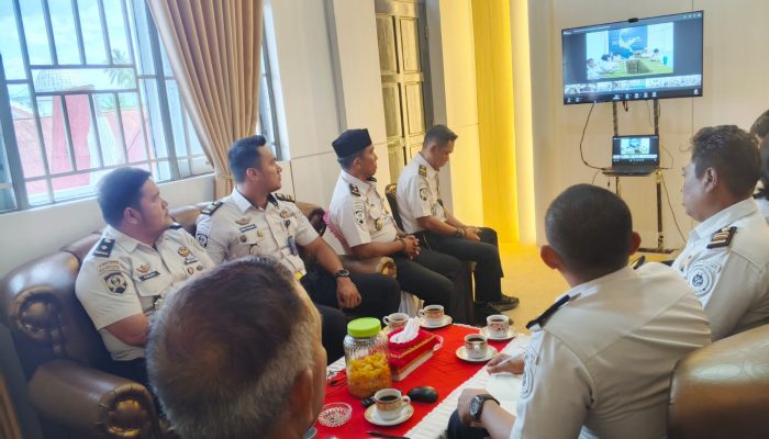 Lapas Ampana Ikuti Anev Capaian Kinerja Pemasyarakatan Semester I Tahun 2026