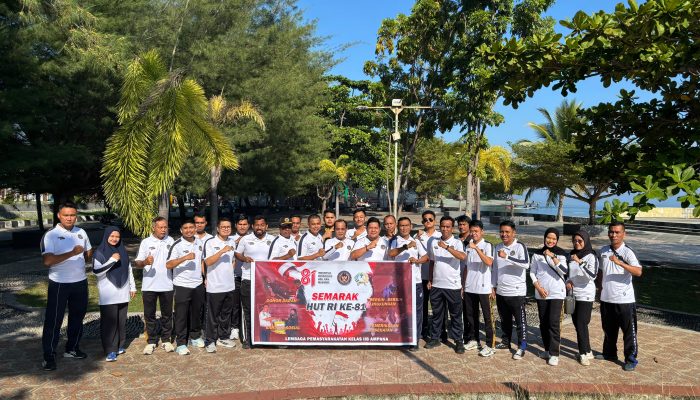 Semarak HUT RI Ke-81, Lapas Ampana Aksi Bersih Lingkungan