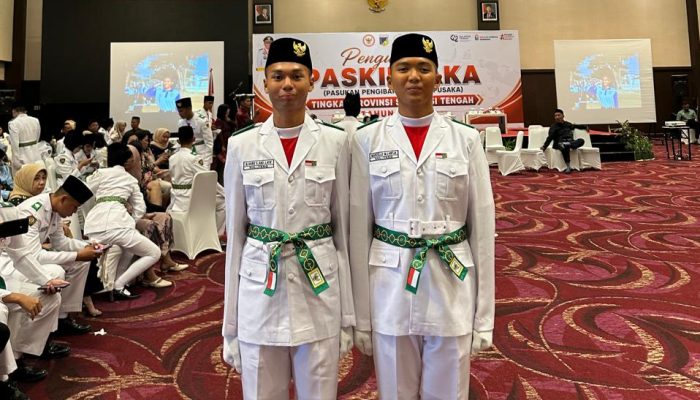 Dua Pelajar Kabupaten Touna Dikukuhkan sebagai Anggota Paskibraka Tingkat Provinsi Sulteng