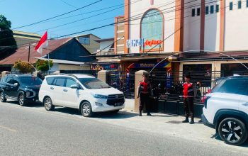 Sat Samapta Polres Touna Patroli Gereja, Pastikan Ibadah Minggu Aman dan Kondusif