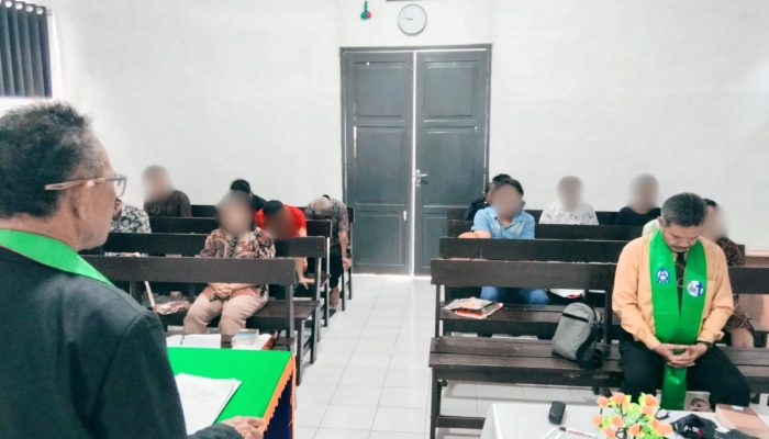 Penuh Khidmat, WBP Nasrani Lapas Ampana Perkuat Iman melalui Ibadah Minggu