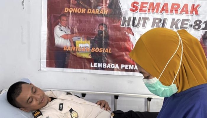 Lapas Ampana Laksanakan Donor Darah Sebagai Wujud Kepedulian Sosial dan Semangat Berbagi Sesama
