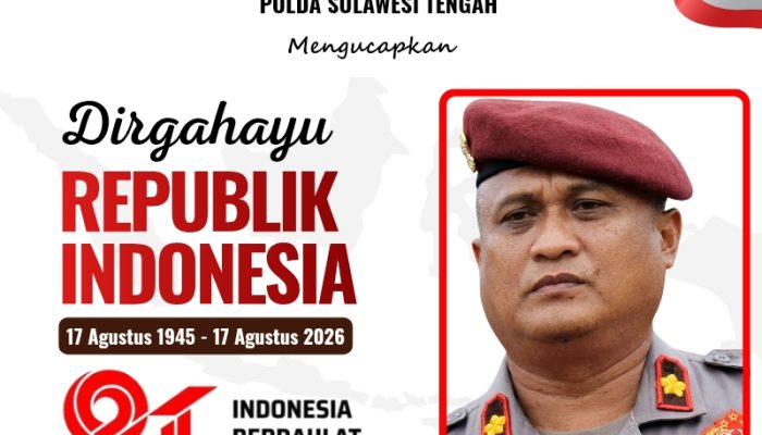 Kasubdit Eksus Ditreskrimsus Polda Sulteng Mengucapakan Dirgahayu RI Ke-81