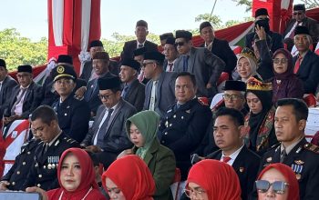 Kalapas Ampana Hadiri Upacara  HUT Ke-81 Kemerdekaan RI di Lapangan Bumi Mas Eks STQ