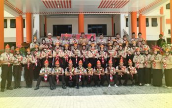 Lepas Kontingen Pramuka Touna Ikuti Jambore Nasional XII 2026, Ini Pesan Wabup Surya