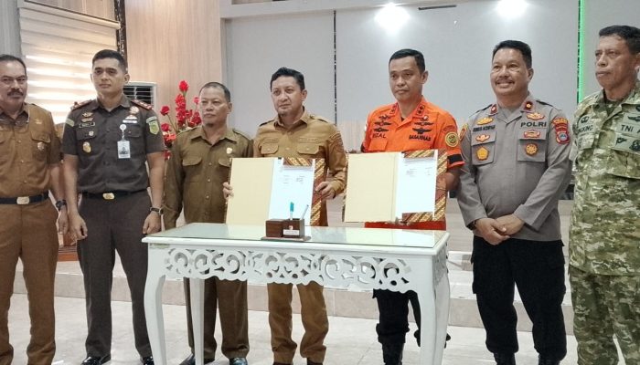 Pemkab Touna Bersama KPP Palu Lakukan Penandatanganan Nota Kesepahaman Penyelenggaraan Pencarian dan Pertolongan