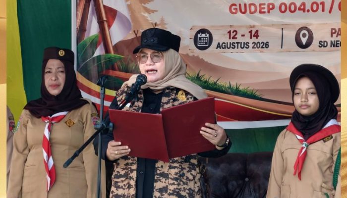 Buka Perkemahan Pramuka Gudep SDN 1 Ratolindo, Wabup Surya: Gerakan Pramuka Wadah Penting Bentuk Karakter Generasi Muda