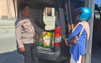 Gerakan Pangan Murah Polres Touna Bantu Masyarakat Dapatkan Bahan Pokok Terjangkau