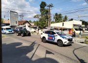 Polres Tojo Una-Una Kawal Ketat Pawai Akbar PAN di Ampana, Arus Lalu Lintas Aman