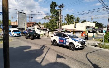 Polres Tojo Una-Una Kawal Ketat Pawai Akbar PAN di Ampana, Arus Lalu Lintas Aman