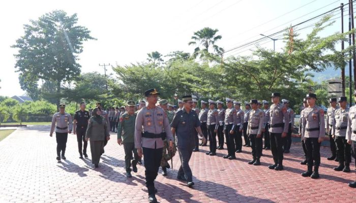 Pimpin Gelar Pasukan Karhutla, Kapolres Touna: Setiap Titik Api Harus Segera Ditindak