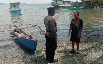 Satpolairud Polres Touna Perkuat Kamtibmas dan Keselamatan Nelayan di Desa Labuan