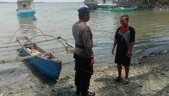 Satpolairud Polres Touna Perkuat Kamtibmas dan Keselamatan Nelayan di Desa Labuan